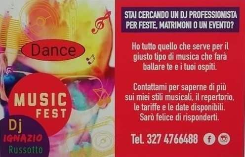 Dj & Musicisti Listing Category Dj Ignazio Russotto